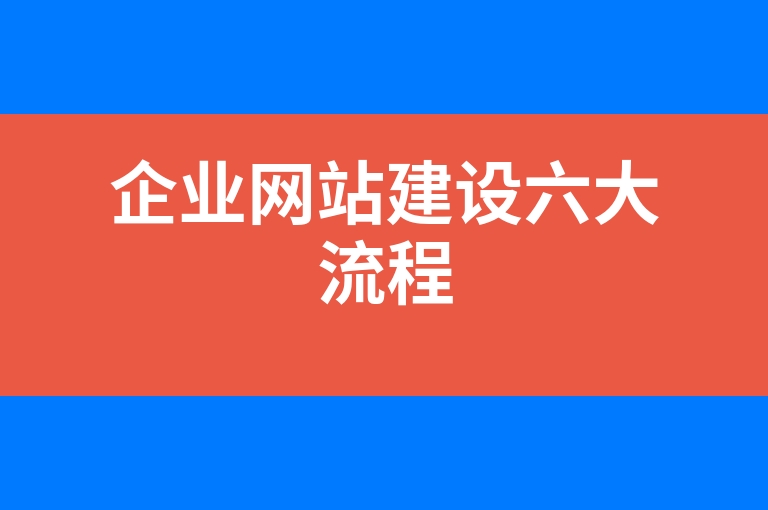 “企业网站建设六大流程”