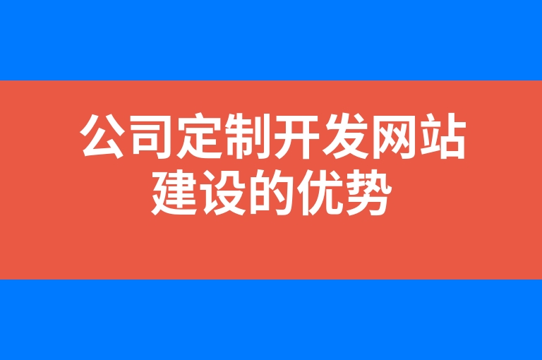 “公司定制开发网站建设的优势”