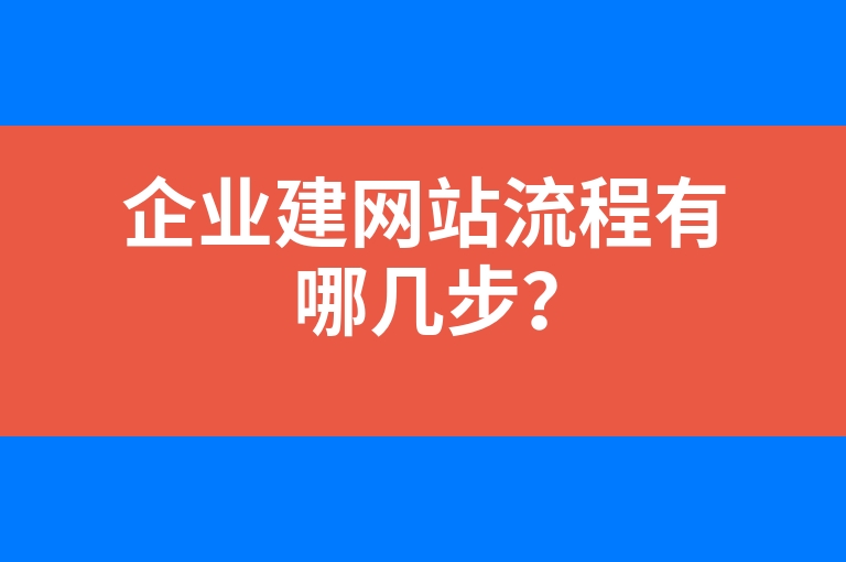 “企业建网站流程有哪几步？”